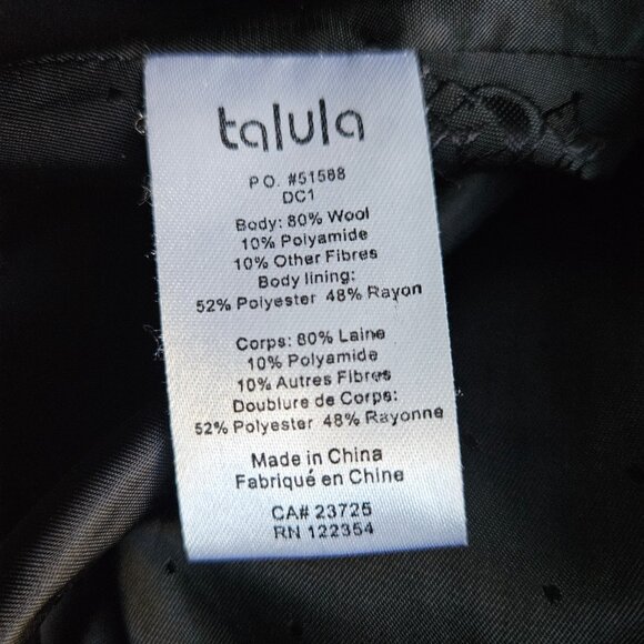 Aritzia Talula Women's wool gray blazer jacket size 4 in excellent condition - Picture 6 of 8